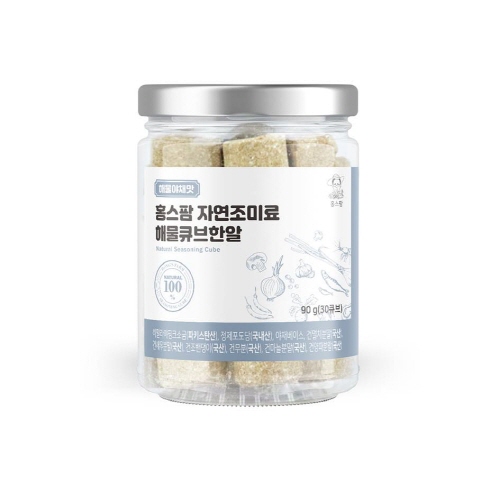 [해물야채맛] 홍스팜 자연조미료 해물큐브 한알 / 국내산 해산물 사용 대표이미지 섬네일